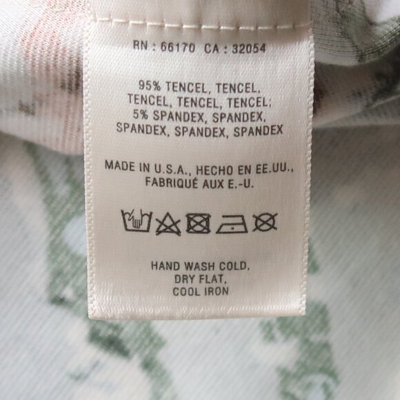 Maeve Anthropologie Artsy Abstract Print Fit & Flare Dress Tencel Stretch S - Picture 15 of 16